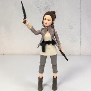 Hasbro Star Wars Forces of Destiny Rey Jakku 11" Action Figure Doll 2 Blasters